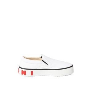 MARNI Logo Platform Slip-On Sneakers Men WHITE